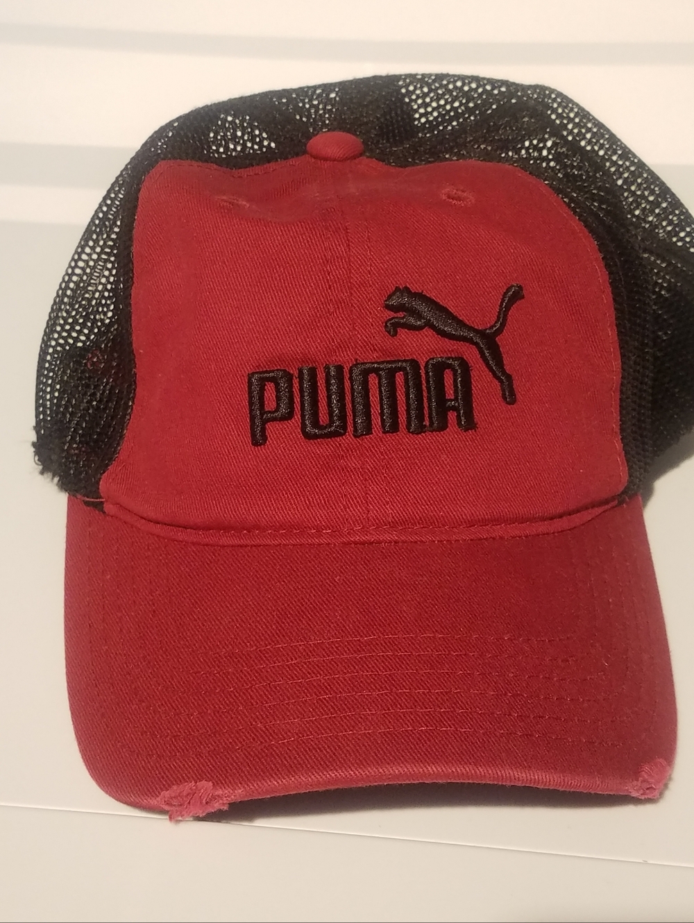 Men Puma Cap Dark Red
